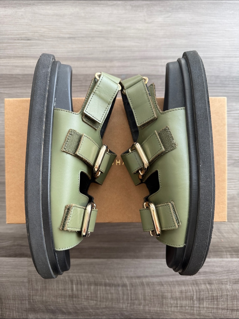ALOHAS Harper Dusty Olive Sandals - Picture 2 of 4